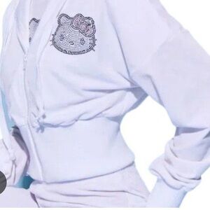 White Hello Kitty Hoodie